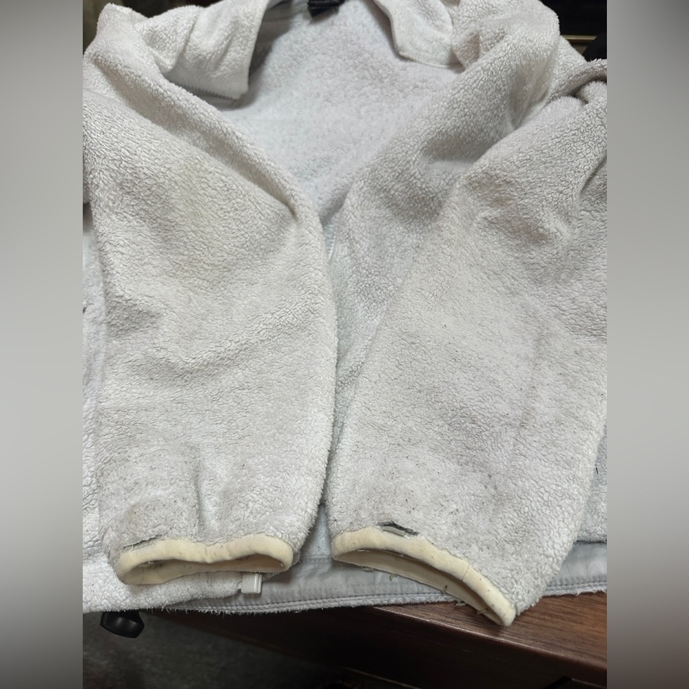 The North Face fleece jacket full zip Women’s Small white zipper hand pockets - Picture 7 of 7